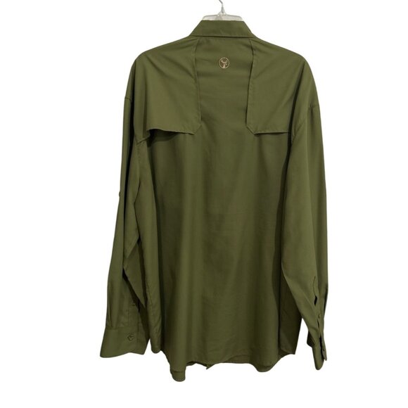 Southern Legends XL Green Button-Up Outdoor Shirt Lightweight Long Sleeve - Picture 2 of 8